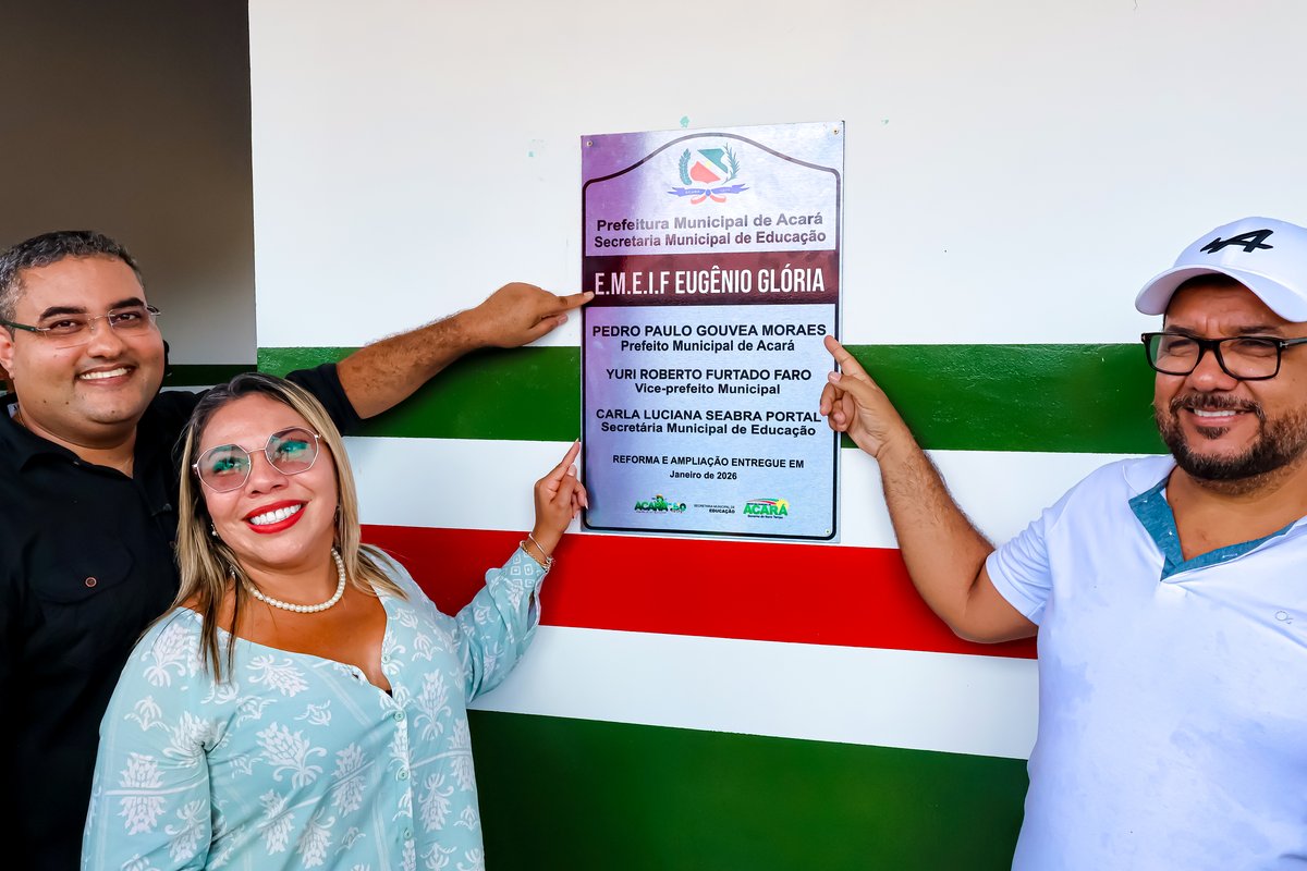 Entrega da Escola Eugênio Glória